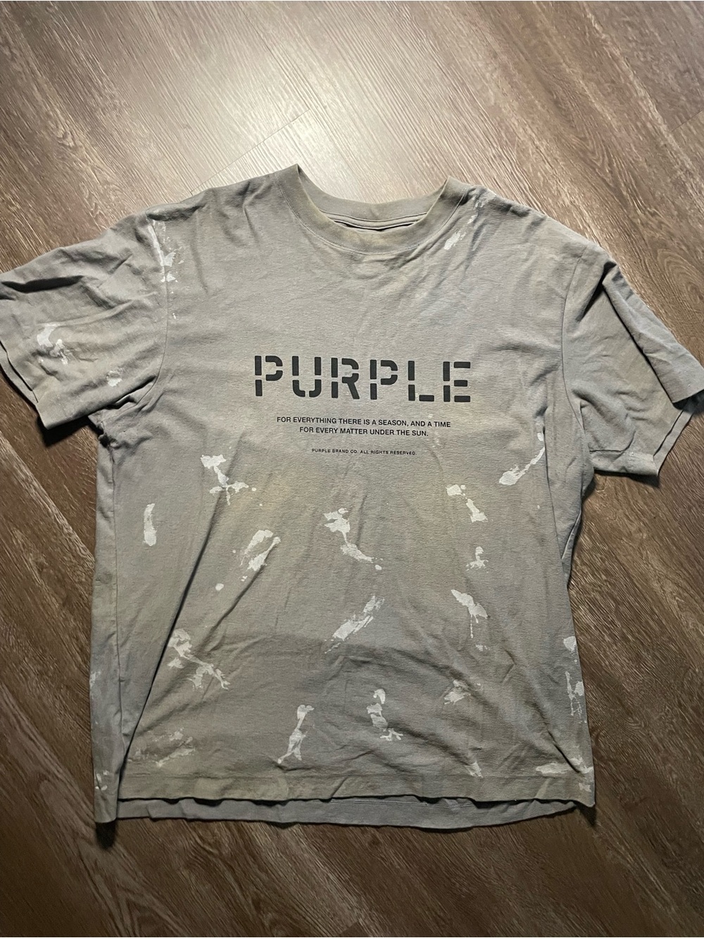 Purple Graphic Short-Sleeve Tee - Grey